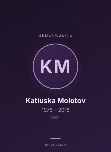 Gedenkportrait von Katiuska Molotov