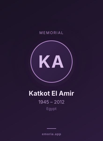 Memorial portrait of Katkot El Amir