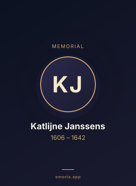 Memorial portrait of Katlijne Janssens