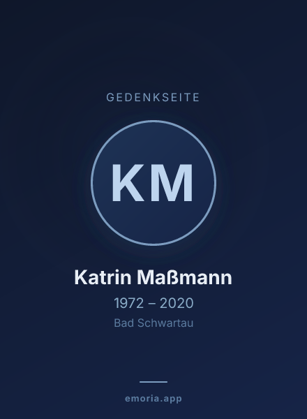 Gedenkportrait von Katrin Maßmann