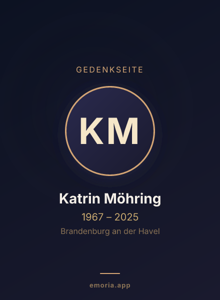 Gedenkportrait von Katrin Möhring