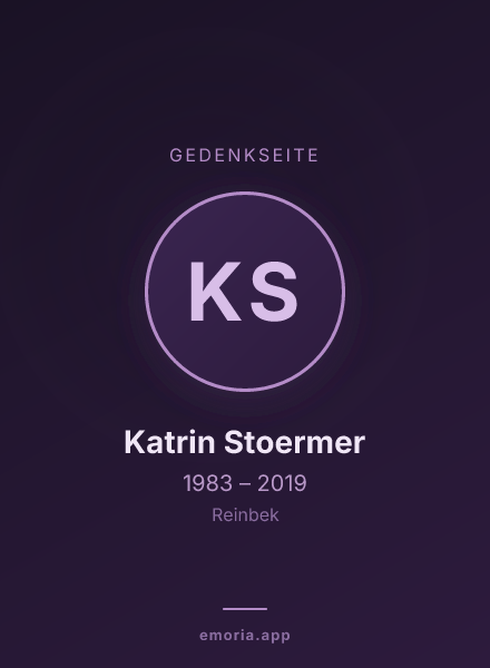 Gedenkportrait von Katrin Stoermer