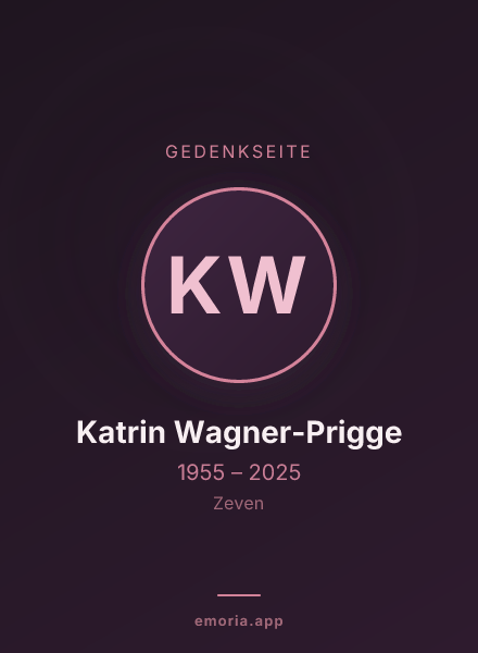 Gedenkportrait von Katrin Wagner-Prigge