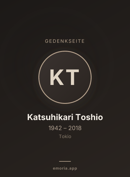 Gedenkportrait von Katsuhikari Toshio