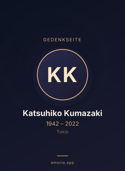Gedenkportrait von Katsuhiko Kumazaki