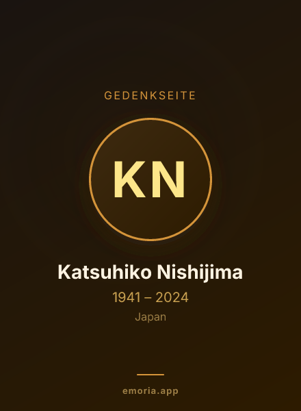 Gedenkportrait von Katsuhiko Nishijima