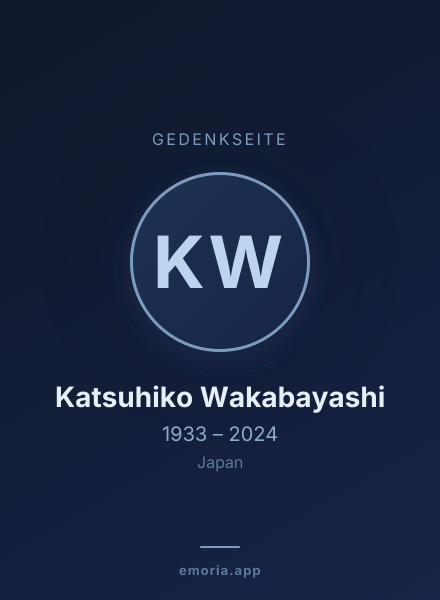 Gedenkportrait von Katsuhiko Wakabayashi