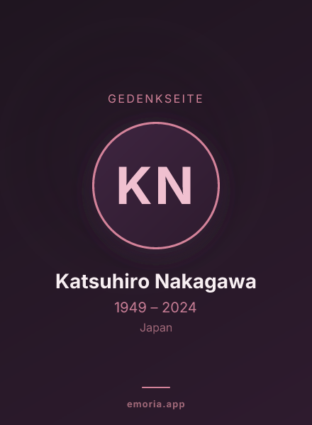 Gedenkportrait von Katsuhiro Nakagawa