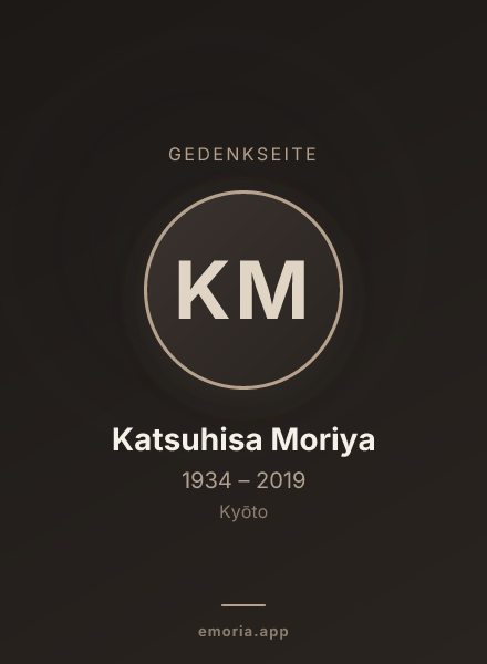 Gedenkportrait von Katsuhisa Moriya