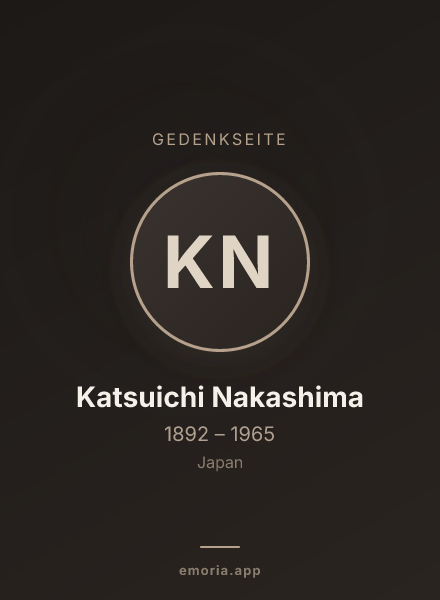 Gedenkportrait von Katsuichi Nakashima
