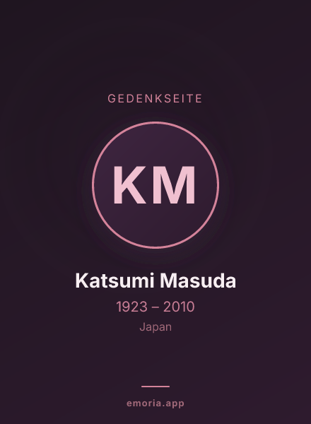 Gedenkportrait von Katsumi Masuda
