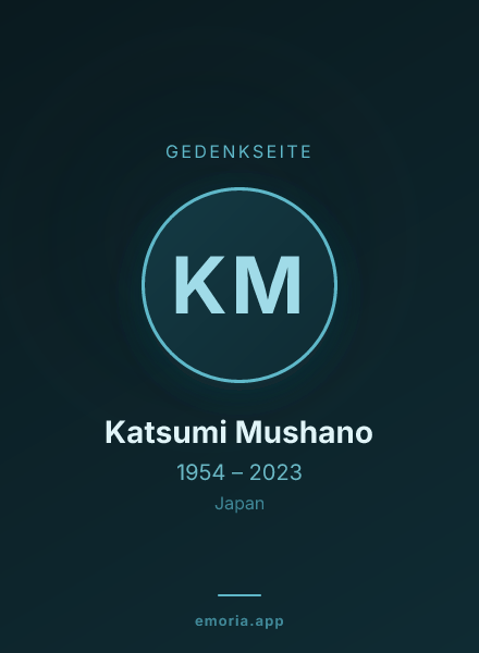 Gedenkportrait von Katsumi Mushano