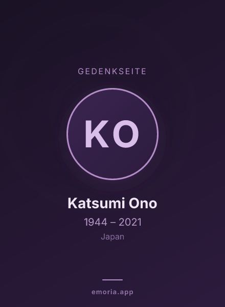 Gedenkportrait von Katsumi Ono