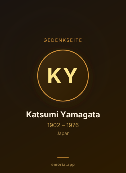 Gedenkportrait von Katsumi Yamagata