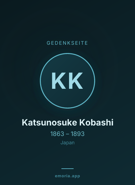 Gedenkportrait von Katsunosuke Kobashi