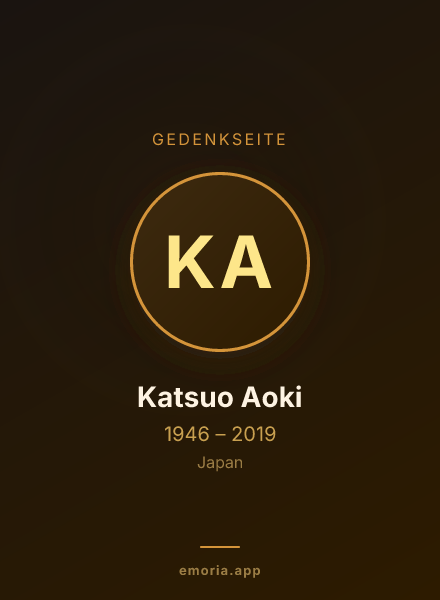 Gedenkportrait von Katsuo Aoki
