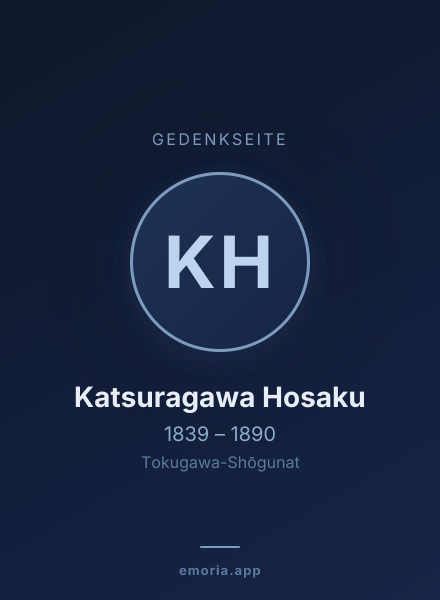 Gedenkportrait von Katsuragawa Hosaku