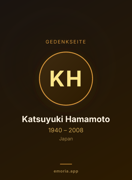 Gedenkportrait von Katsuyuki Hamamoto