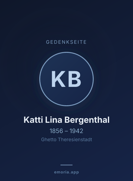 Gedenkportrait von Katti Lina Bergenthal