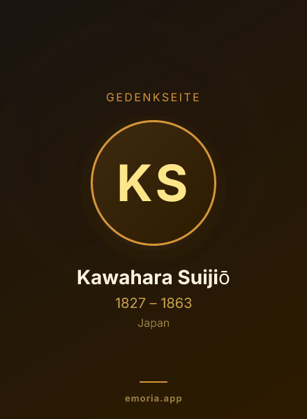Gedenkportrait von Kawahara Suijiō