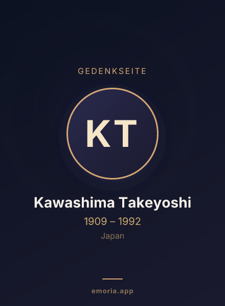 Gedenkportrait von Kawashima Takeyoshi