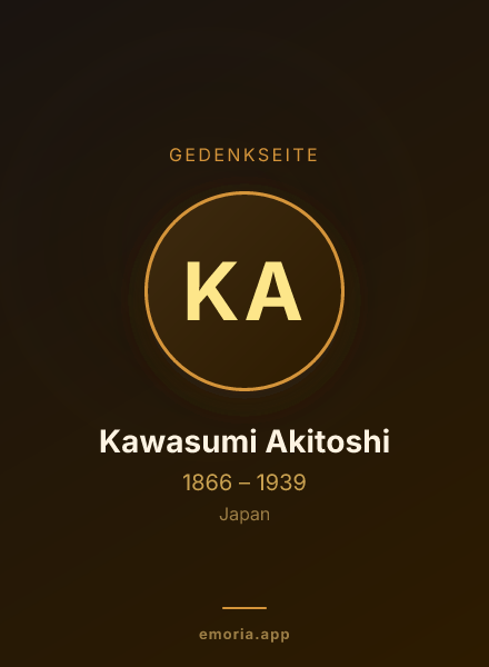 Gedenkportrait von Kawasumi Akitoshi