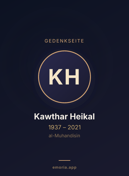 Gedenkportrait von Kawthar Heikal