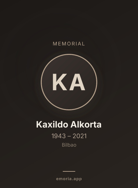 Memorial portrait of Kaxildo Alkorta