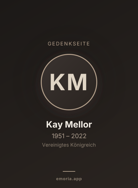 Gedenkportrait von Kay Mellor