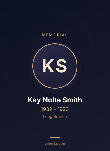 Memorial portrait of Kay Nolte Smith