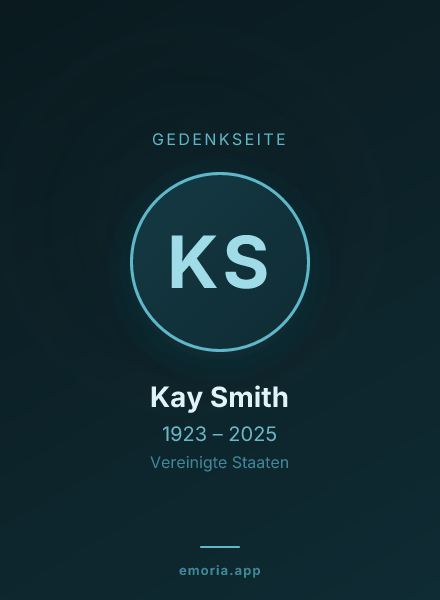 Gedenkportrait von Kay Smith