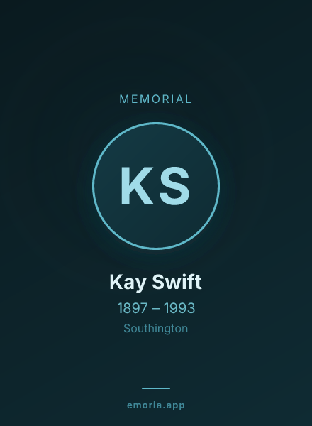 Memorial portrait of Kay Swift