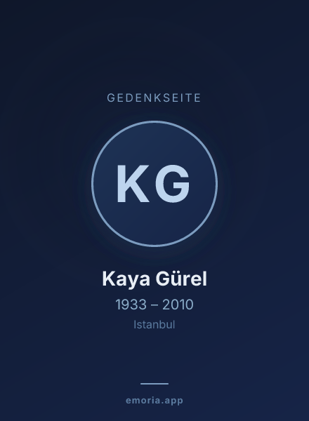 Gedenkportrait von Kaya Gürel
