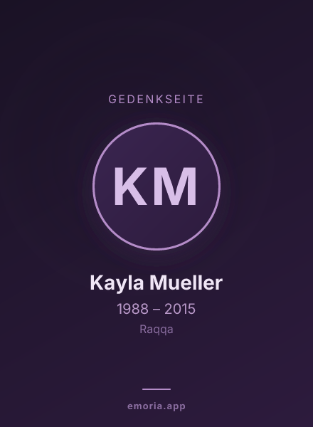 Gedenkportrait von Kayla Mueller
