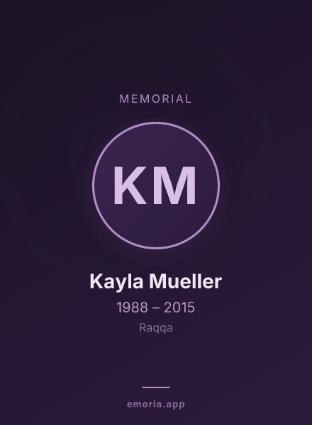 Memorial portrait of Kayla Mueller