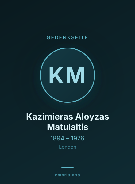 Gedenkportrait von Kazimieras Aloyzas Matulaitis