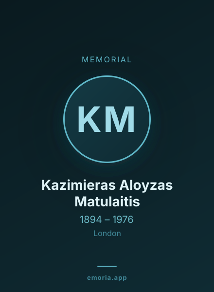 Memorial portrait of Kazimieras Aloyzas Matulaitis