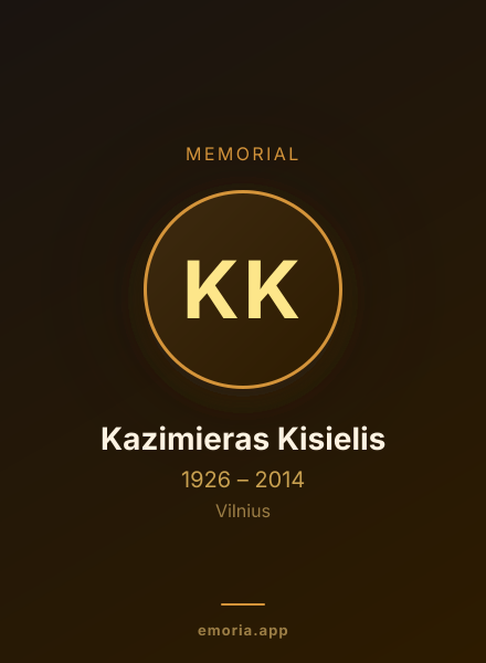 Memorial portrait of Kazimieras Kisielis