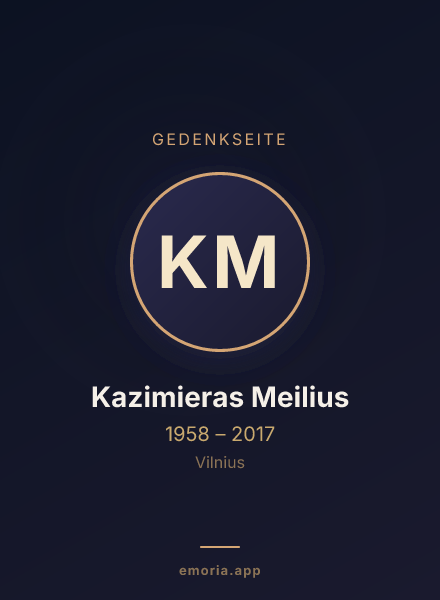Gedenkportrait von Kazimieras Meilius