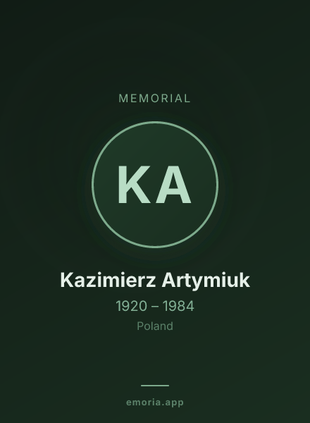 Memorial portrait of Kazimierz Artymiuk