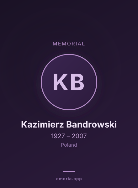 Memorial portrait of Kazimierz Bandrowski