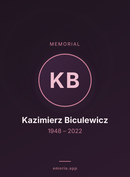 Memorial portrait of Kazimierz Biculewicz