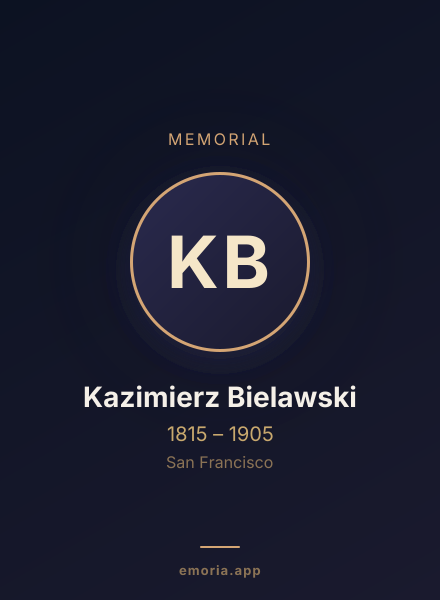 Memorial portrait of Kazimierz Bielawski