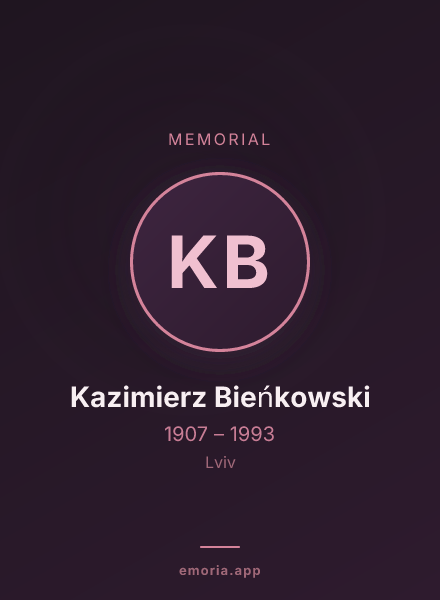 Memorial portrait of Kazimierz Bieńkowski