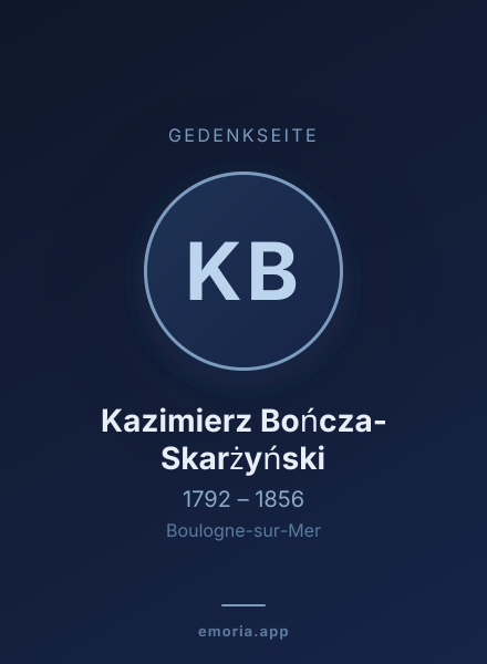 Gedenkportrait von Kazimierz Bończa-Skarżyński