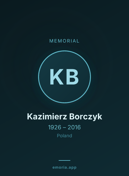 Memorial portrait of Kazimierz Borczyk