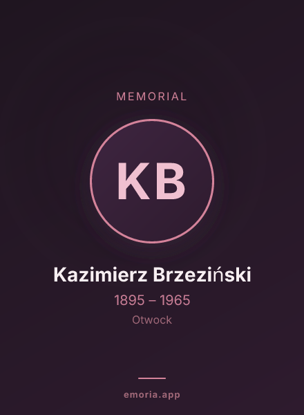Memorial portrait of Kazimierz Brzeziński