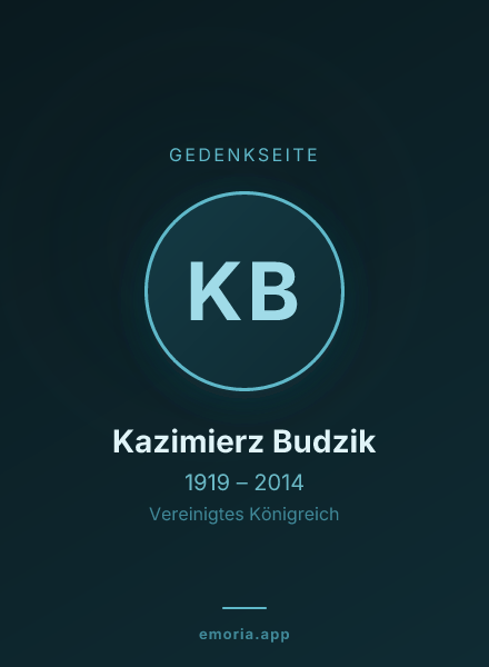 Gedenkportrait von Kazimierz Budzik
