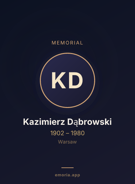 Memorial portrait of Kazimierz Dąbrowski
