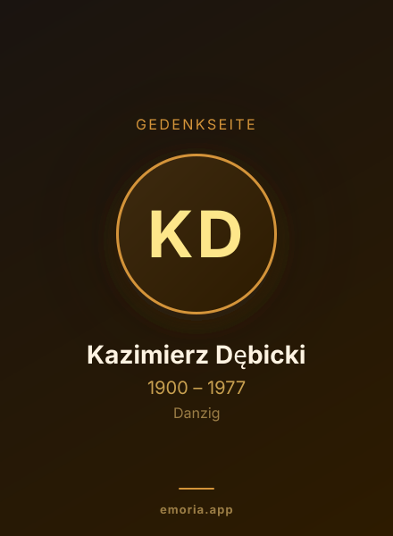 Gedenkportrait von Kazimierz Dębicki